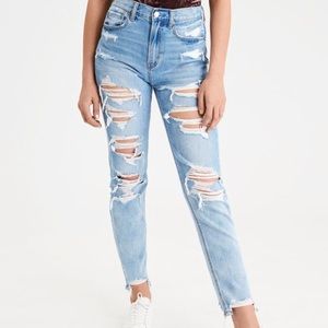 American Eagle Distressed Mom Jean